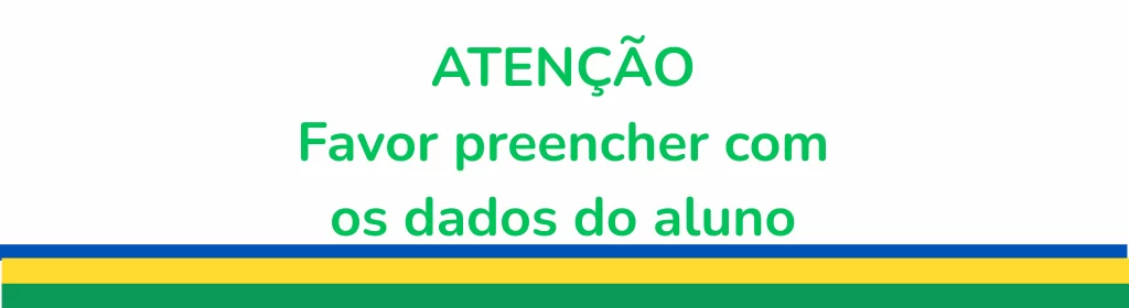 Instruções de preenchimento